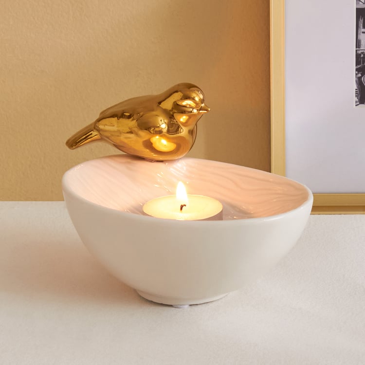 Brighton Rio Ceramic Bird T-Light Holder