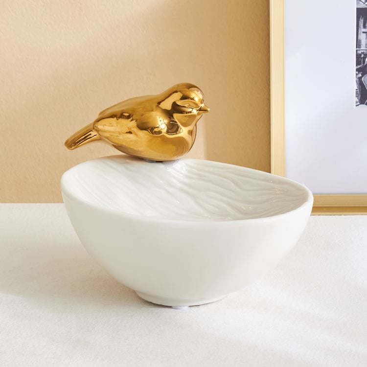 Brighton Rio Ceramic Bird T-Light Holder