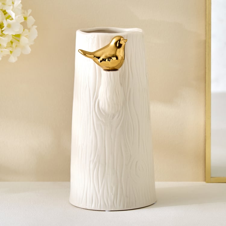Brighton Rio Ceramic Vase with Bird - Large