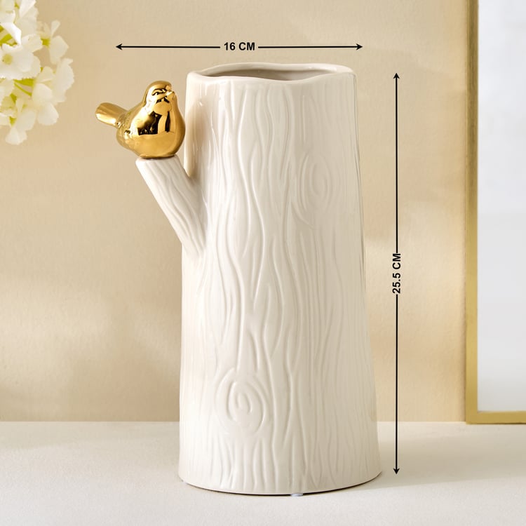 Brighton Rio Ceramic Vase with Bird - Large
