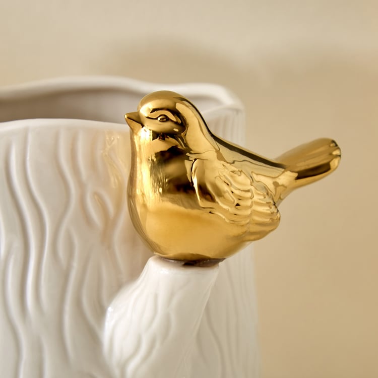 Brighton Rio Ceramic Vase with Bird - Small