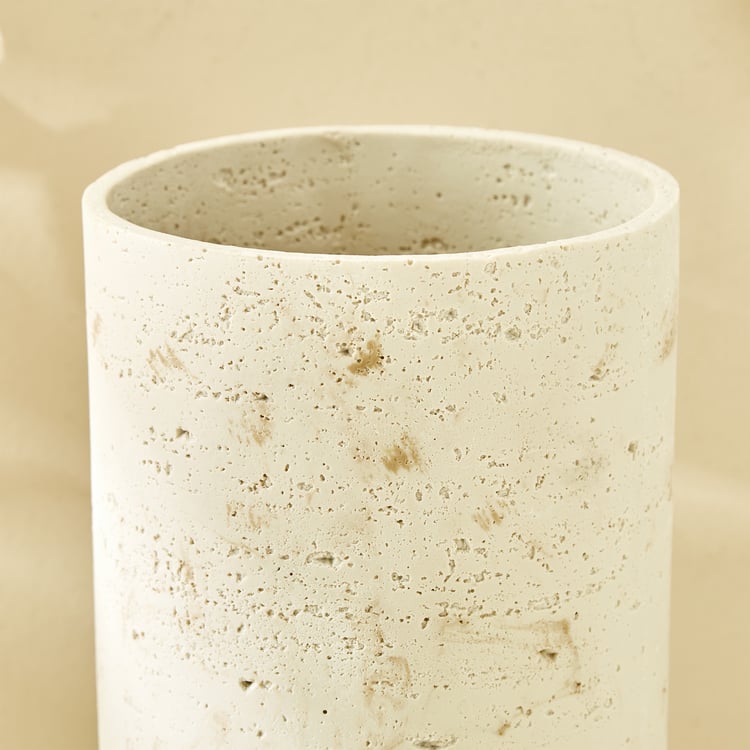 Botanica Travertine Polyresin Vase - Large