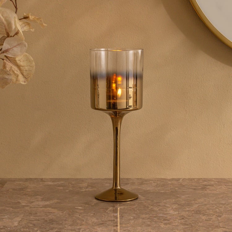 Ember Opt Lumiere Glass Pedestal T-Light Holder - Small