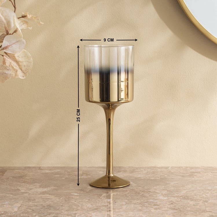 Ember Opt Lumiere Glass Pedestal T-Light Holder - Small