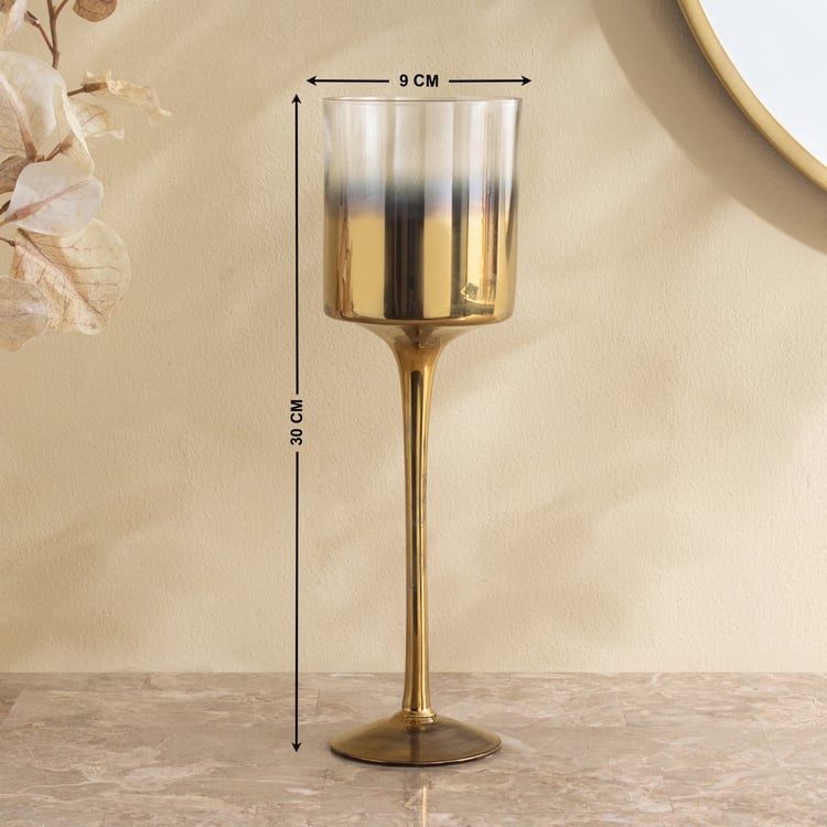 Ember Opt Lumiere Glass Pedestal T-Light Holder - Large