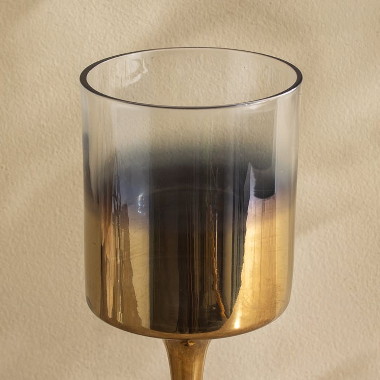 Ember Opt Lumiere Glass Pedestal T-Light Holder - Large