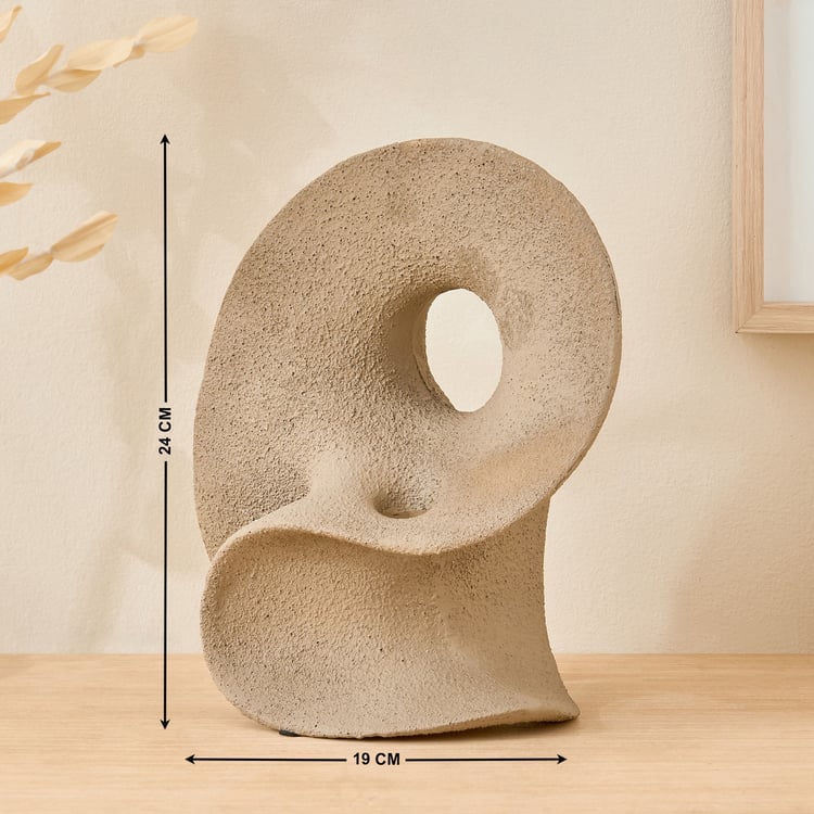 Oyster Natura Caladira Polyresin Fluid Table Accent