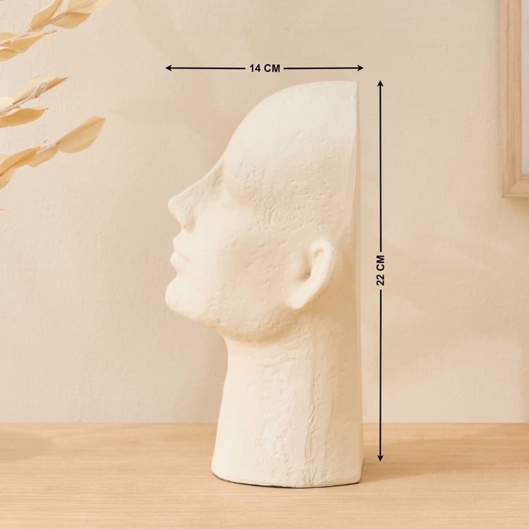Oyster Natura Polyresin Face Bookend