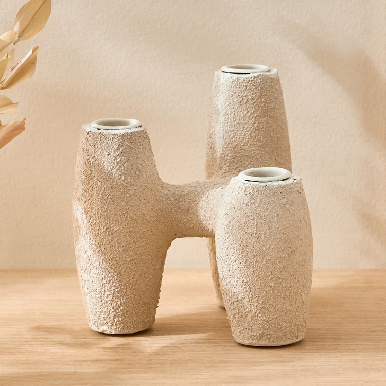 Oyster Natura Fluid Polyresin Multi Taper Candle Holder