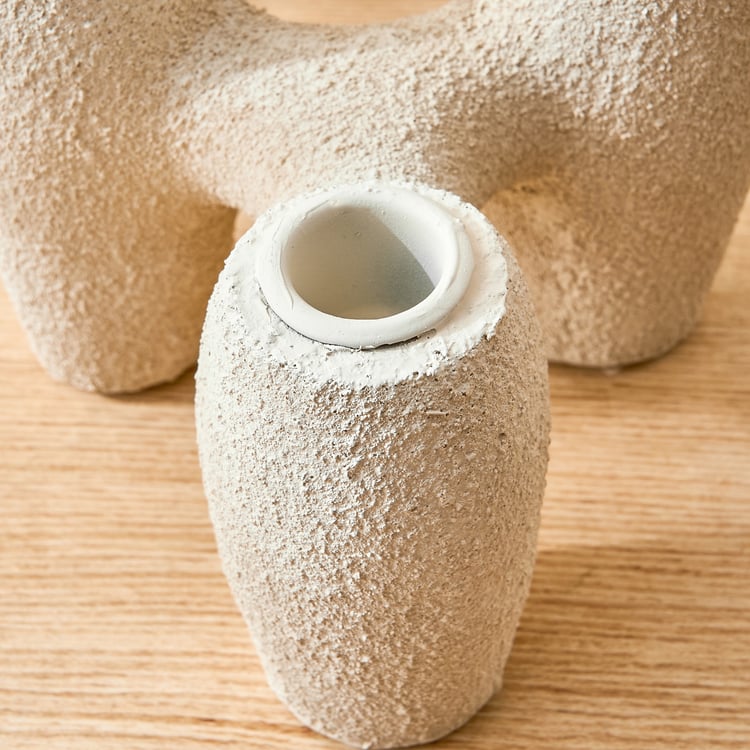 Oyster Natura Fluid Polyresin Multi Taper Candle Holder