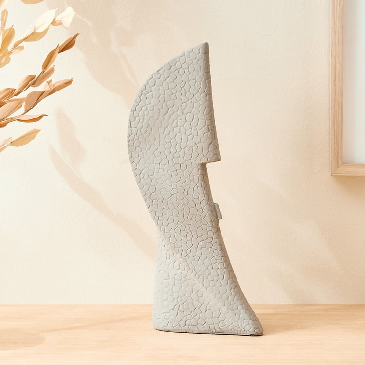 Oyster Natura Polyresin Rapa Nui Face Figurine