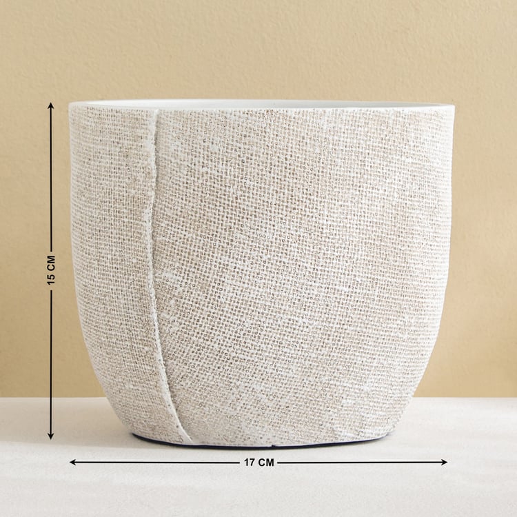 Fawn Polyresin Planter