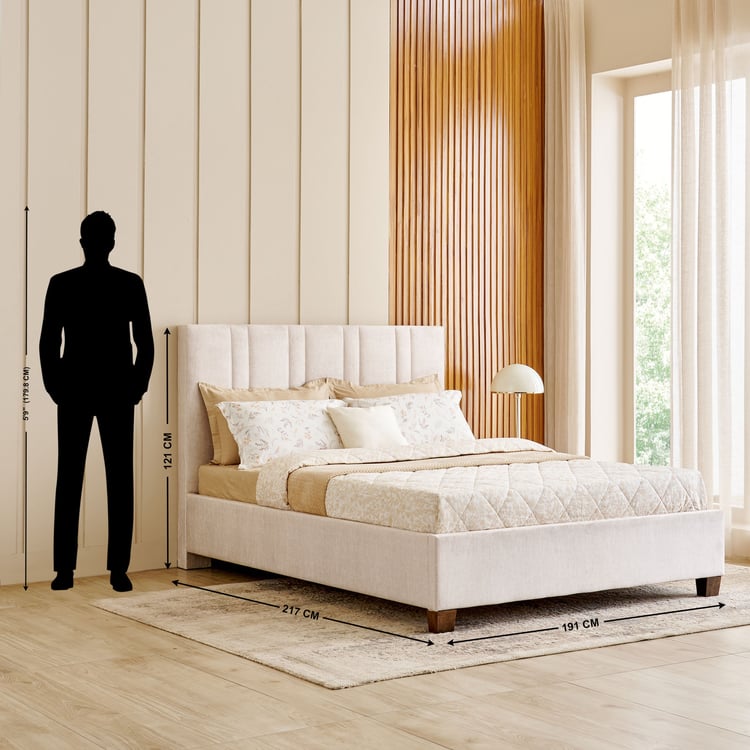 Stellar Elite Amelia King Bed - Cream