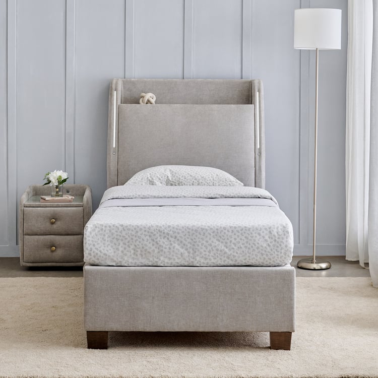 Stellar Elite Sophia Single Bed with Hydraulic Storage - Grey