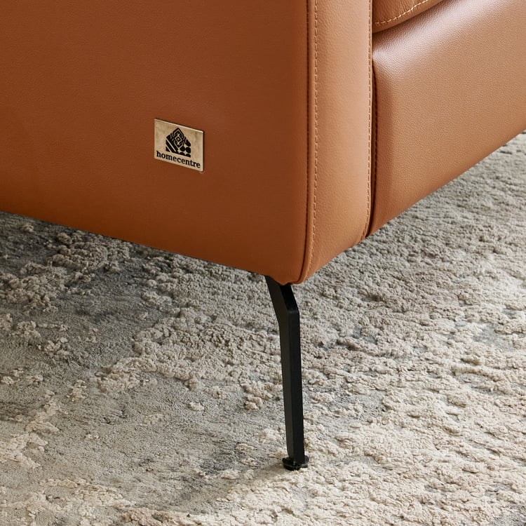 Parque NXT Half Leather 1-Seater Sofa - Tan