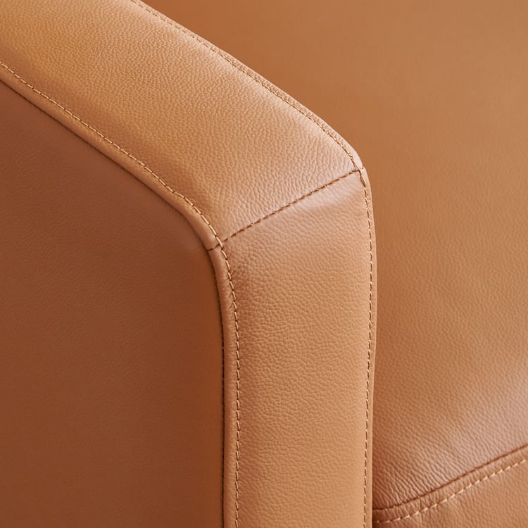 Parque NXT Half Leather 1-Seater Sofa - Tan