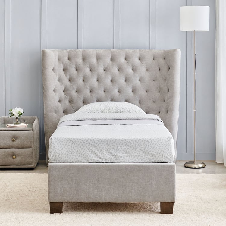 Stellar Elite Ursula Single Bed with Hydraulic Storage - Grey