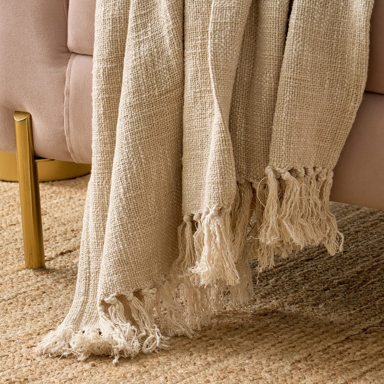 Ashville Cotton Single Throw with Tassels