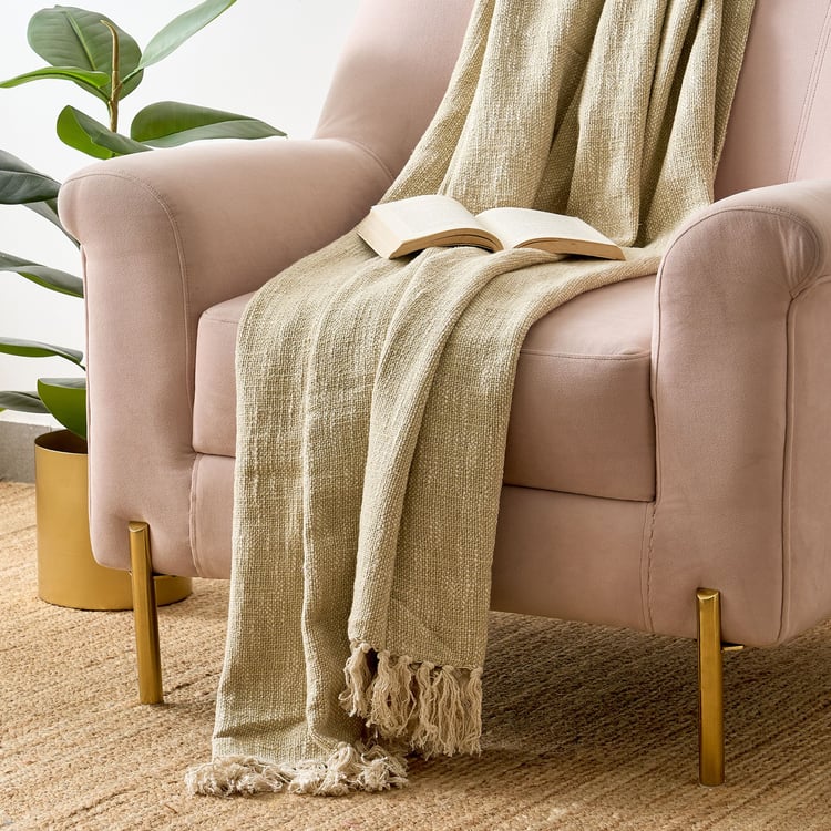 Ashville Cotton Single Throw with Tassels