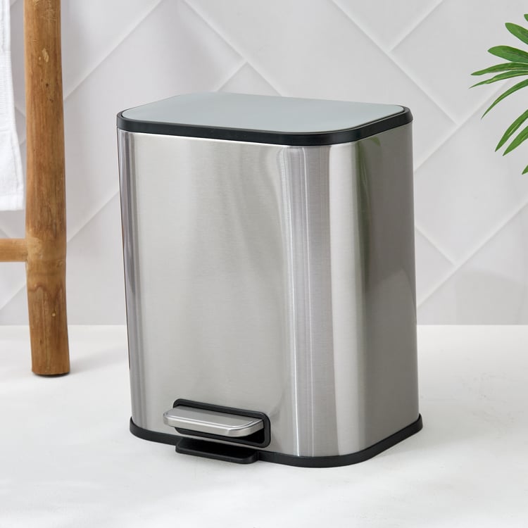 Sedona Dunes Chrome Metal Pedal Waste Bin - 5L