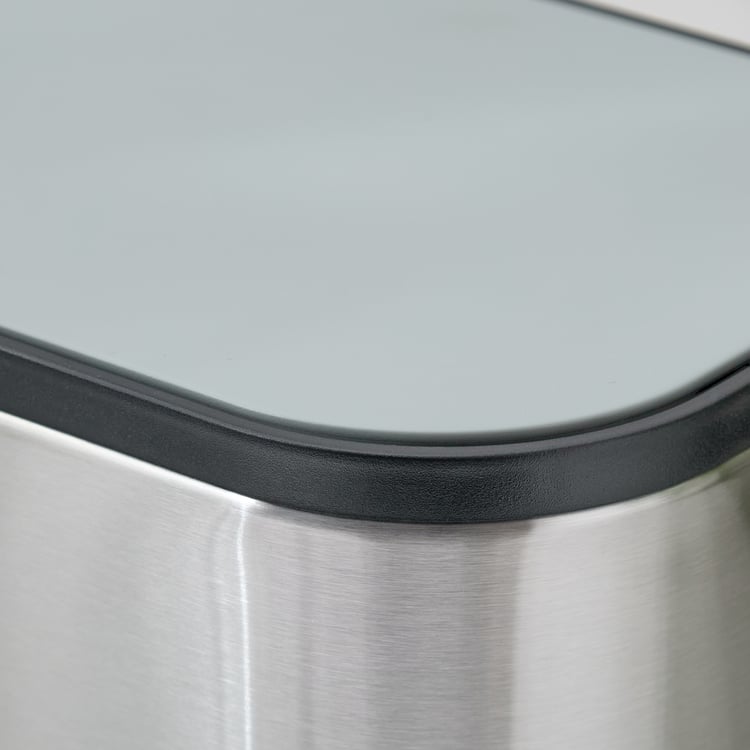 Sedona Dunes Chrome Metal Pedal Waste Bin - 5L
