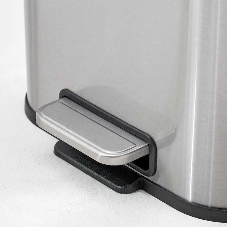 Sedona Dunes Chrome Metal Pedal Waste Bin - 5L