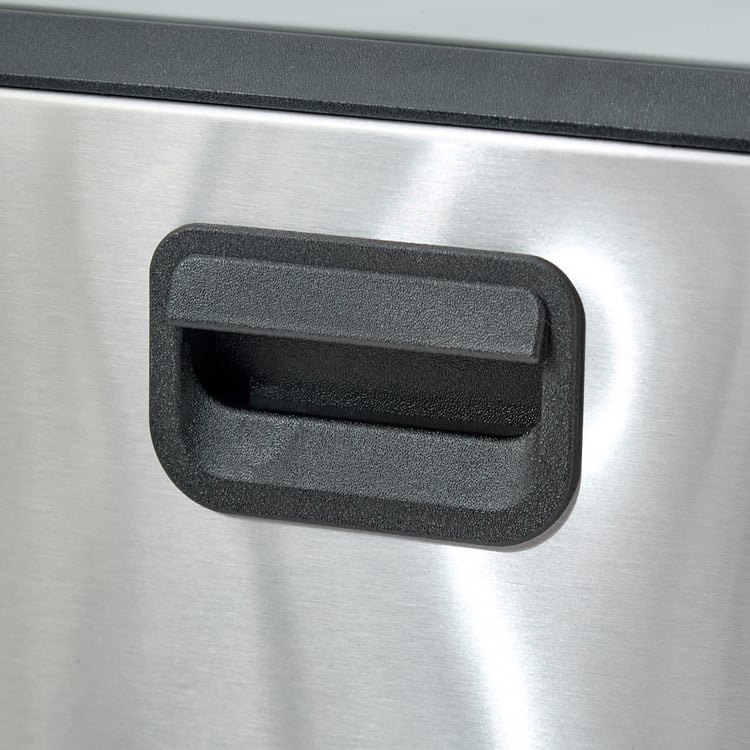 Sedona Dunes Chrome Metal Pedal Waste Bin - 12L