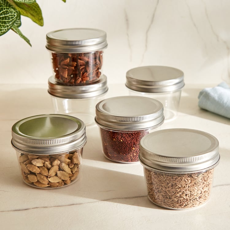 Garnet Crystal Set of 6 PET Storage Jars - 115ml