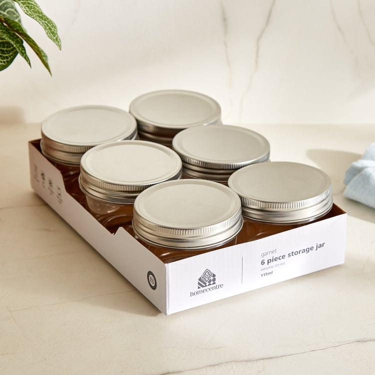 Garnet Crystal Set of 6 PET Storage Jars - 115ml