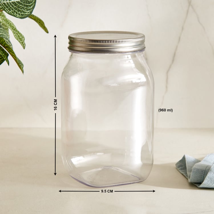 Garnet Crystal Set of 2 PET Storage Jars - 960ml