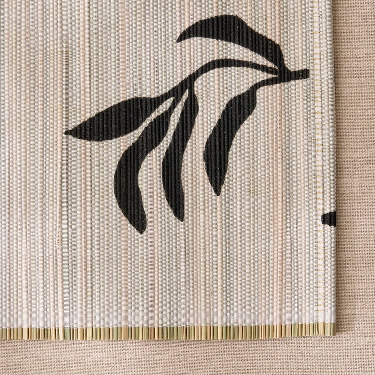 Drake Monochrome Floral Cotton Placemat