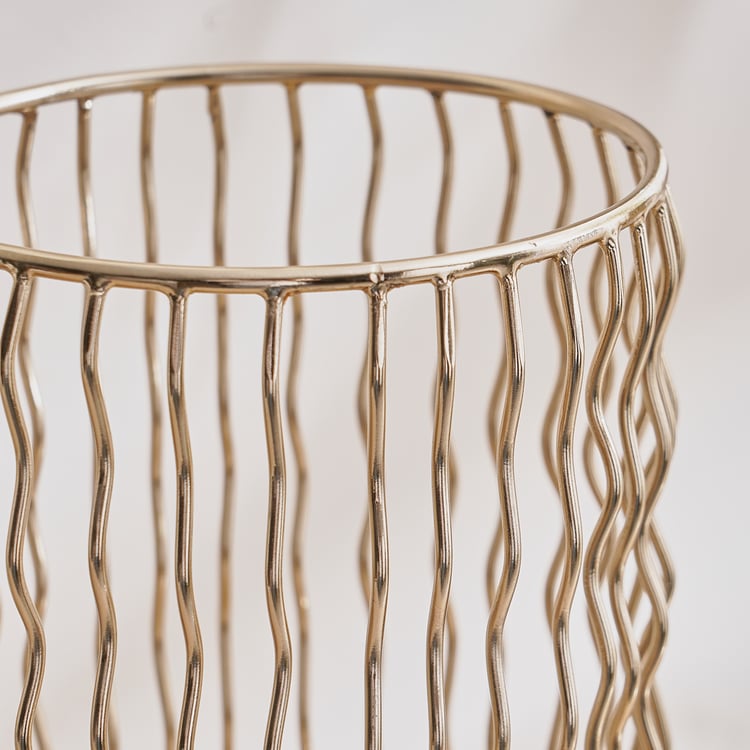 Ember Opt Metal Zig Zag Candle Holder - Large