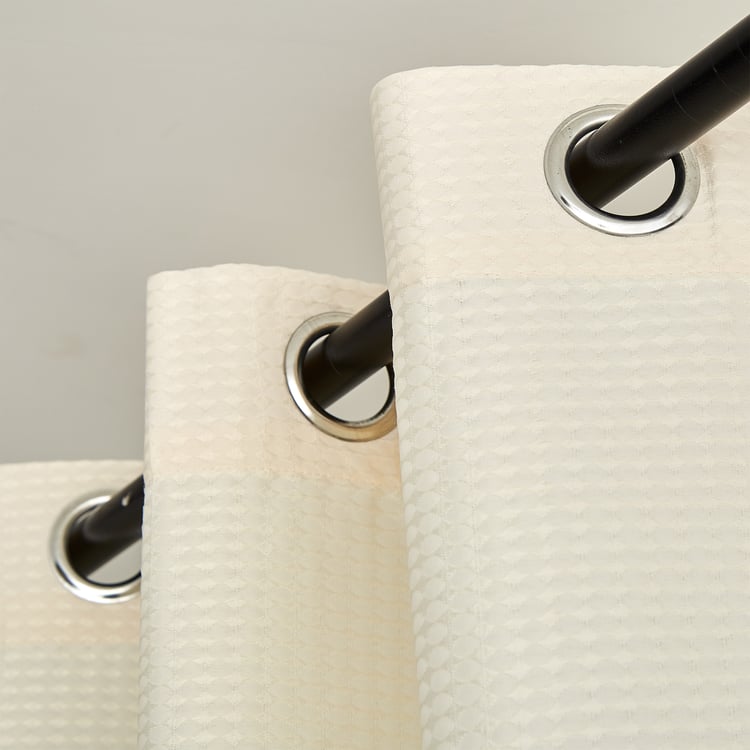 Sierra Set of 2 Woven Light Filtering Window Curtains - 5ft