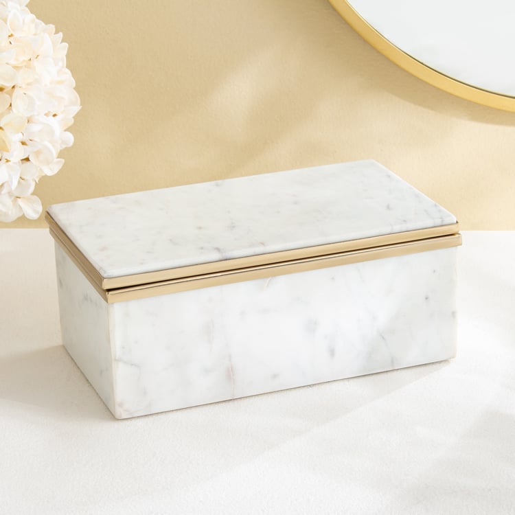Grantley Opt Onyxia Marble Decorative Box