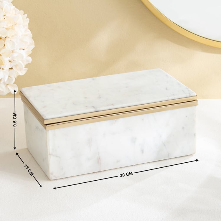 Grantley Opt Onyxia Marble Decorative Box