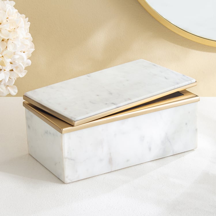 Grantley Opt Onyxia Marble Decorative Box