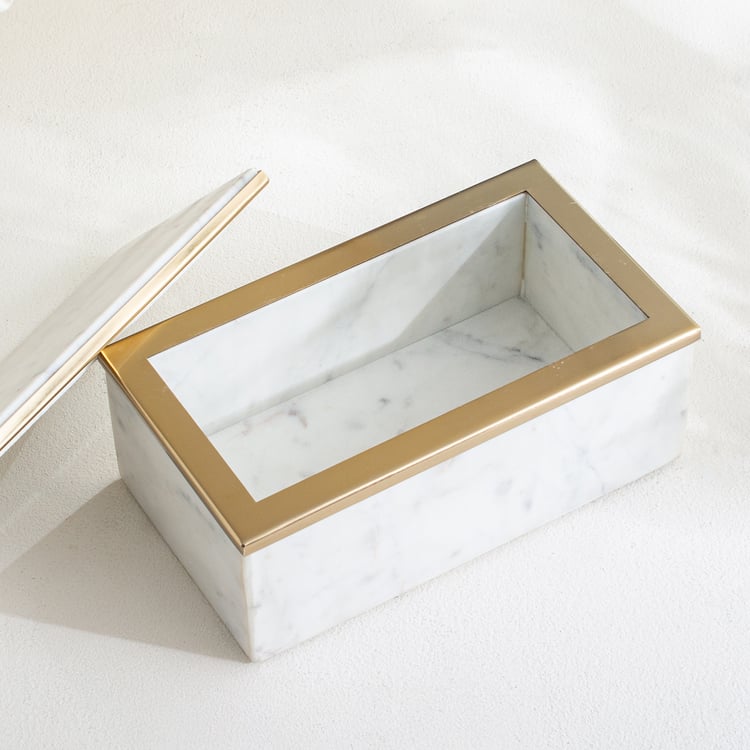 Grantley Opt Onyxia Marble Decorative Box