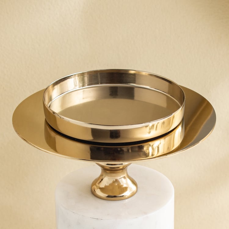 Grantley Opt Onyxia Marble Pillar Candle Holder - Large