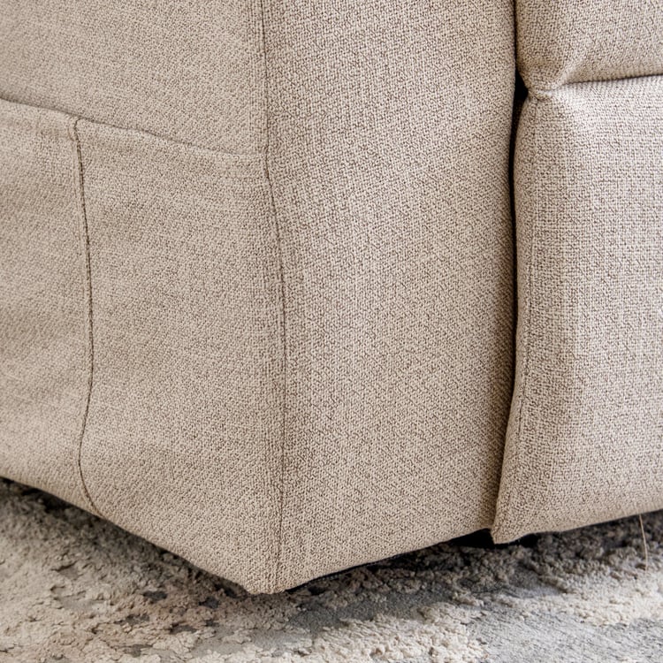 Denver Fabric 1-Seater Electric Recliner - Beige