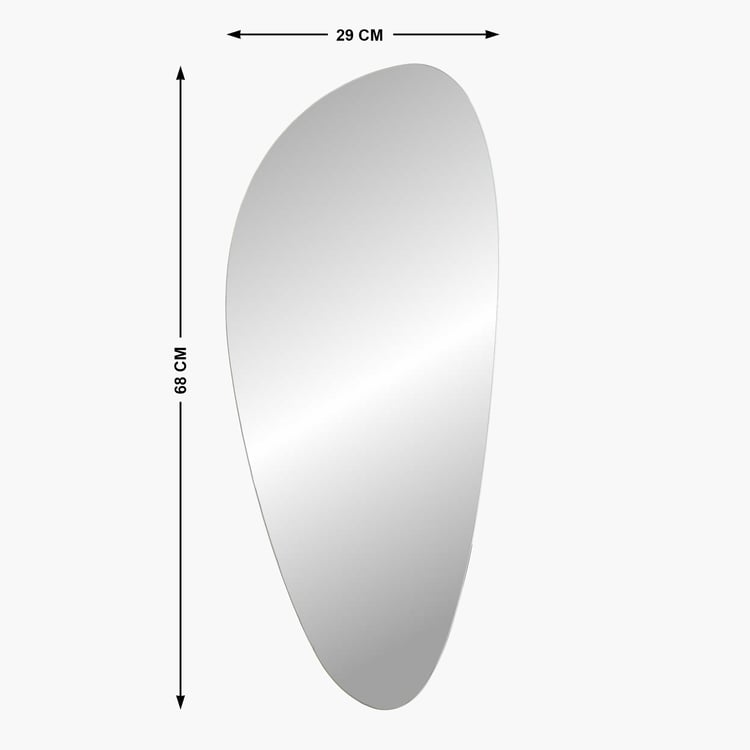 Reflection Edge Frameless Wall Mirror - 29x68cm