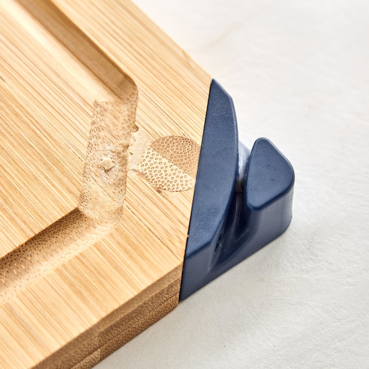Regal Luxe Tranquil Bamboo Chopping Board with Knife Sharpener