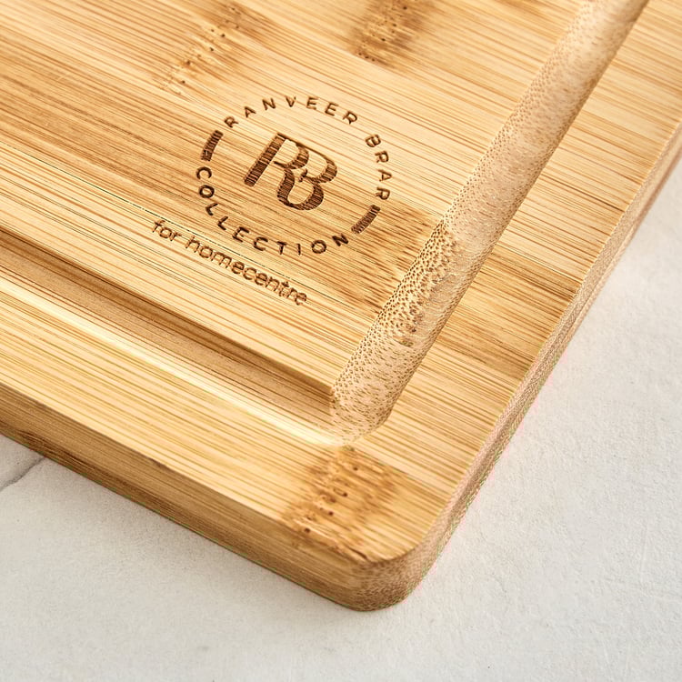 Regal Luxe Tranquil Bamboo Chopping Board with Knife Sharpener