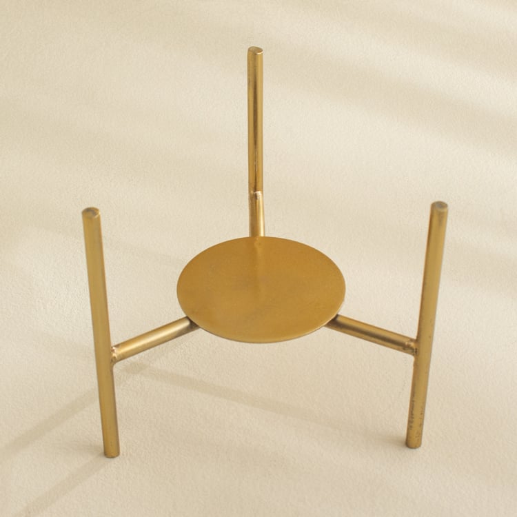 Tamaira Cade Glass Long Strip Candle Holder with Stand