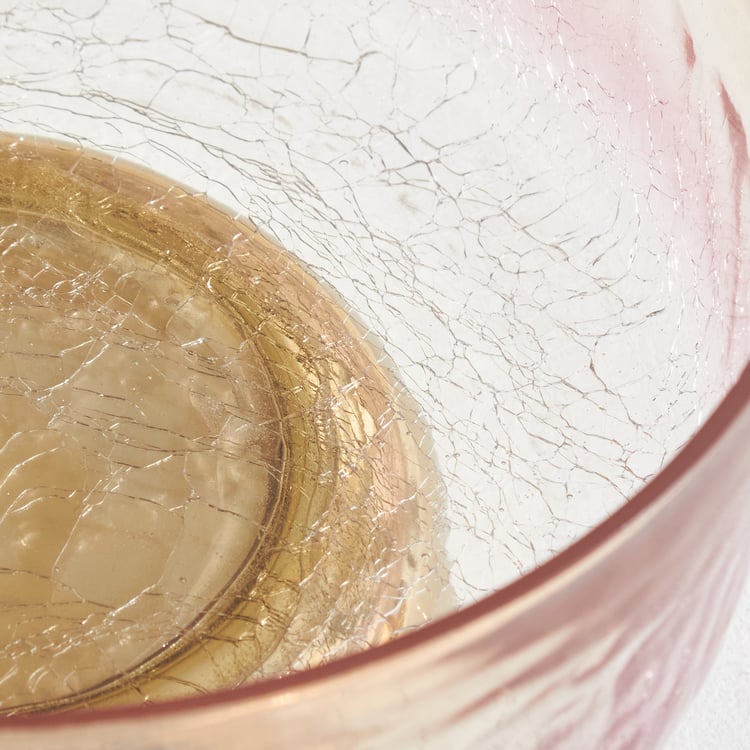 Tamaira Crepe Glass Crackle Decorative Bowl