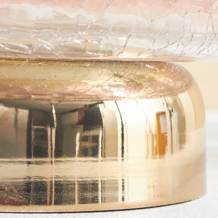Tamaira Crepe Glass Crackle Decorative Bowl