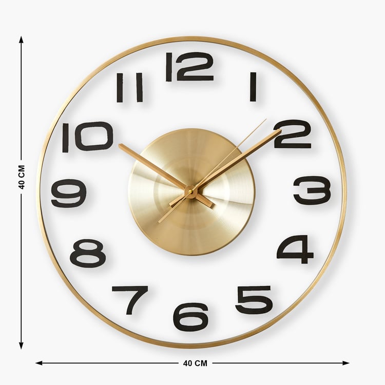 Casablanca Luxe Metal Wall Clock - 40cm