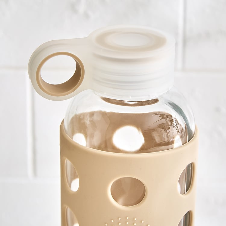 Atlantis Dune Bowen Glass Water Bottle with Pouch - 600ml