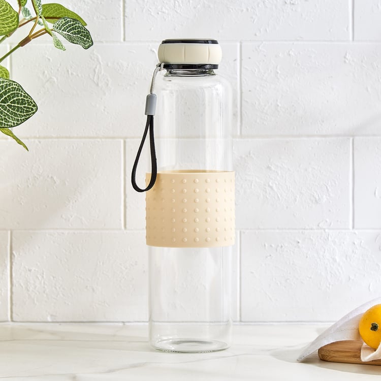 Atlantis Dune Bowen Glass Water Bottle with Silicone Grip - 700ml