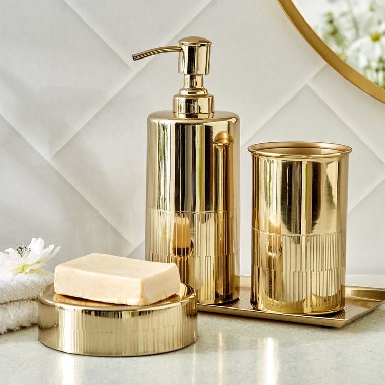 Opulence Etched Metal Soap Dispenser - 400ml