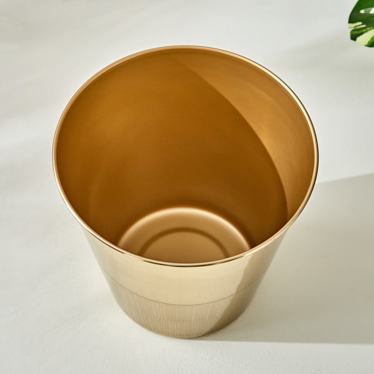 Opulence Etched Metal Open Waste Bin - 290ml